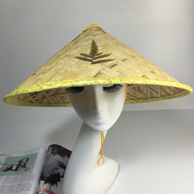 Chinese Oriental Straw Bamboo Sun Hat Farmer Fishing Vietnam Hat