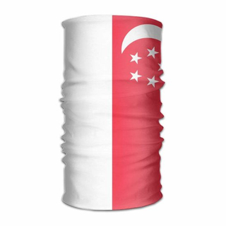 Custom Polyester Elastic Head Wrap Singapore Printing Sport Team Football Scarf