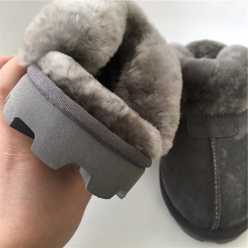 Sedex Audit Women Real Fur Comfortable Indoor Sheepskin Slippers