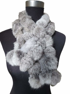 BSCI Audit Winter Warm Fur Scarf Real Rabbit Fur Scarf