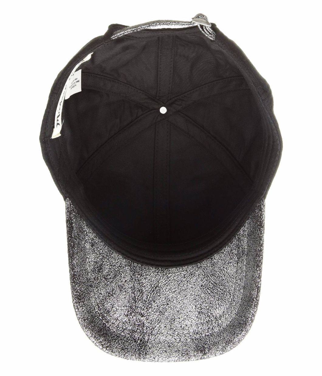Adjustable Baseball Hat Fashion Cap Curved Brim with Metallic Design