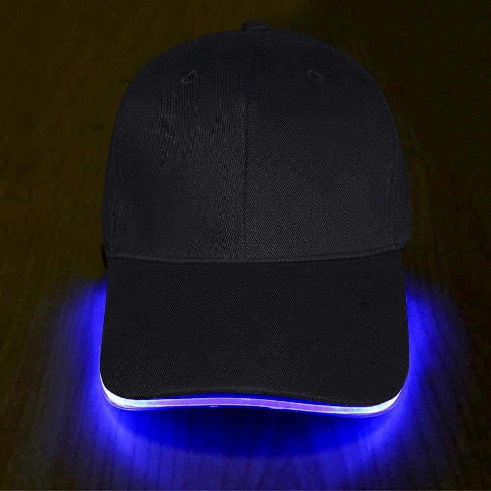 Custom Unisex Cotton Adjustable LED Baseball Cap for Party Hip-Hop