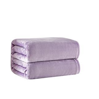 All-Season Soft Fabric Wholesale High-End Plush Lightweight Polyester Flannel Blanket