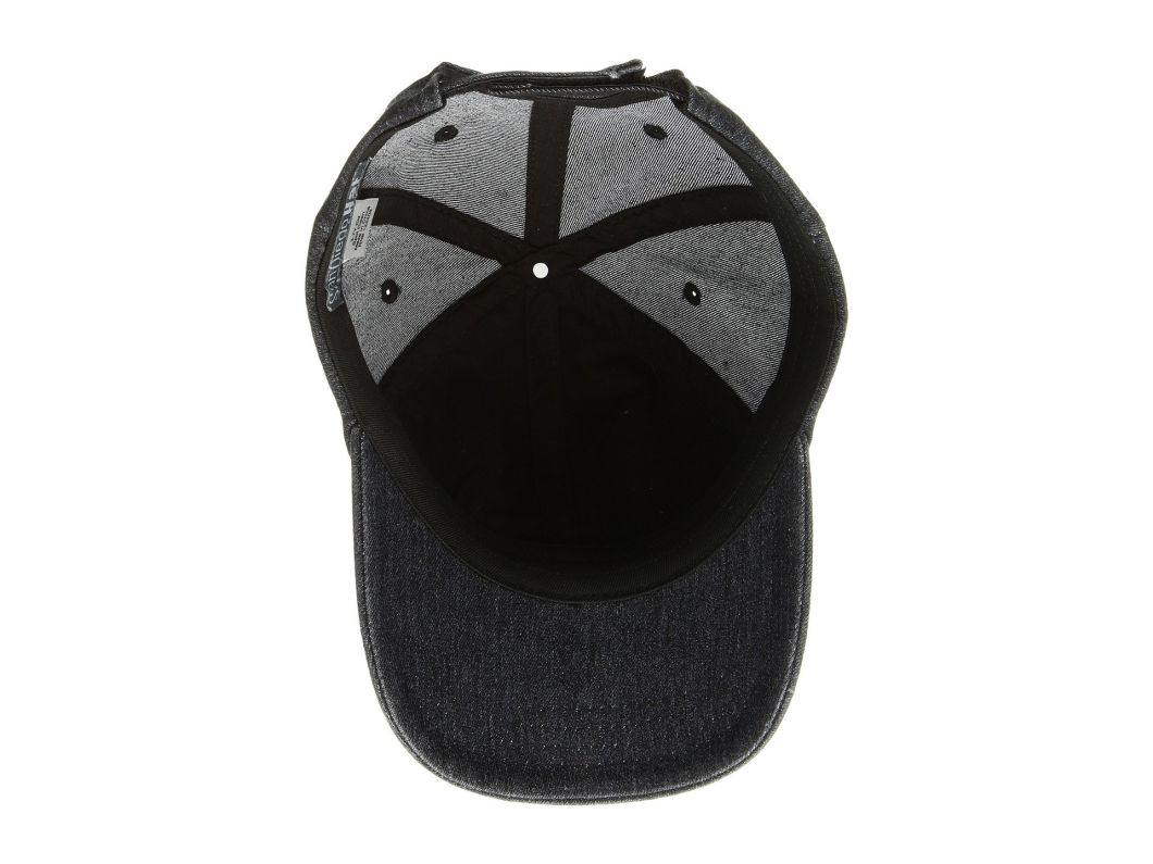 Curved Brim Black Embroidered Baseball Dad Hat Custom with Interior Sweatband