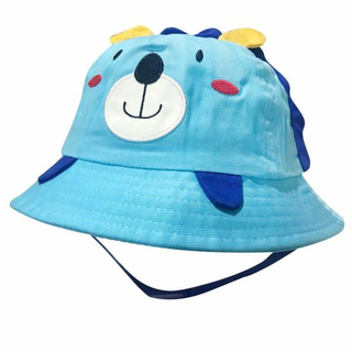 Toddler Kid Adjustable Sun Protection Little Lion Animal Bucket Hat