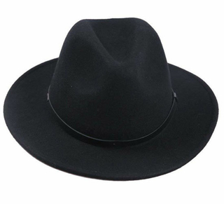 BSCI Audit Wholesale Men′s Crushable Wool Felt Outback Hat Fedora Large Brim Winter Hat