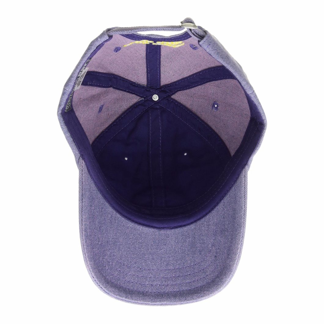 Adjustable 6 Panel Curved Brim Baseball Cap Customzied Embroidered Logo Dad Hat Cap