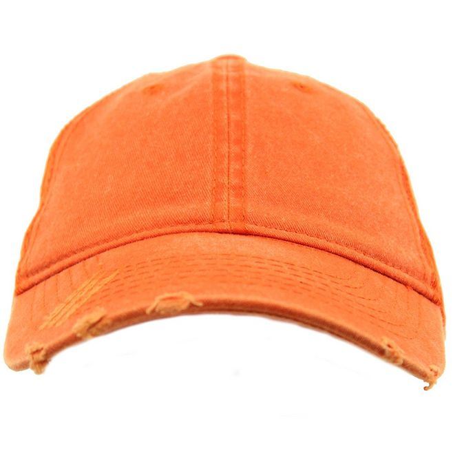 100% Cotton Short Bill Washed Distressed Truck Hat with Mesh