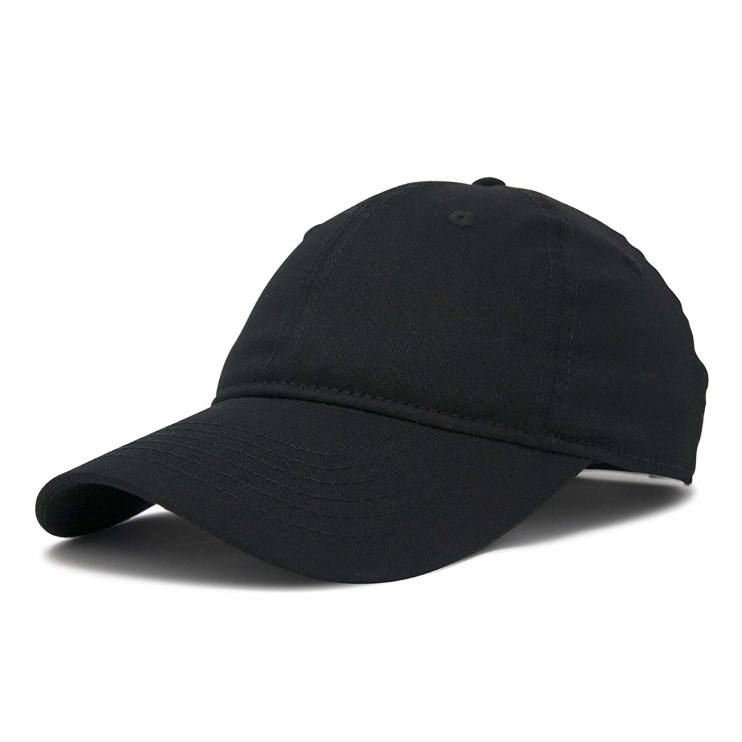 Custom 100% Cotton 6-Panel Low Crown Adjustable Baseball Cap Blank for Women