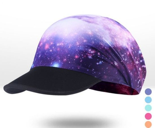 Custom Fashion Polyester Print Sublimation Cycling Cap with Soft Curved Brim