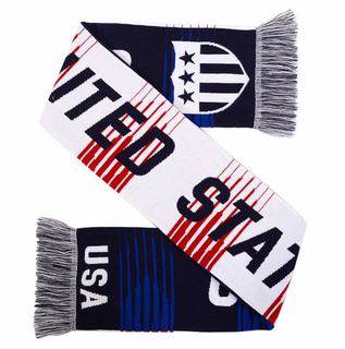 Sedex Audit 100% Acrylic Football USA Fan Scarf Double-Sided Knit Soccer Scarf