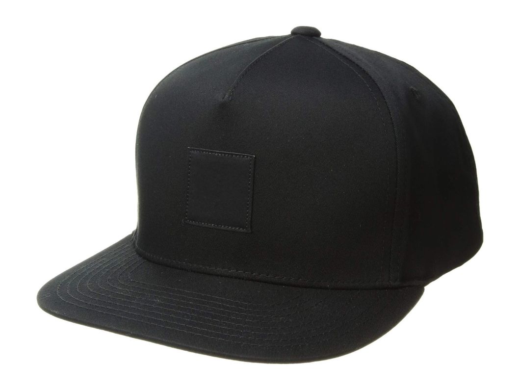 Custom 100% Cotton Patch Snapback Cap Blank 5 Panel Cap