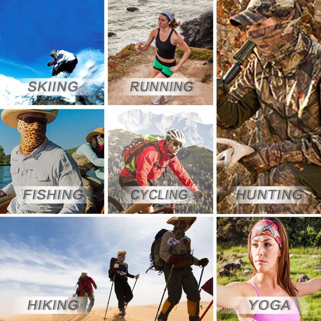 All Over Print Ski Mask Multifunctional Headwear Ear Warmer Headband Tube Bandana