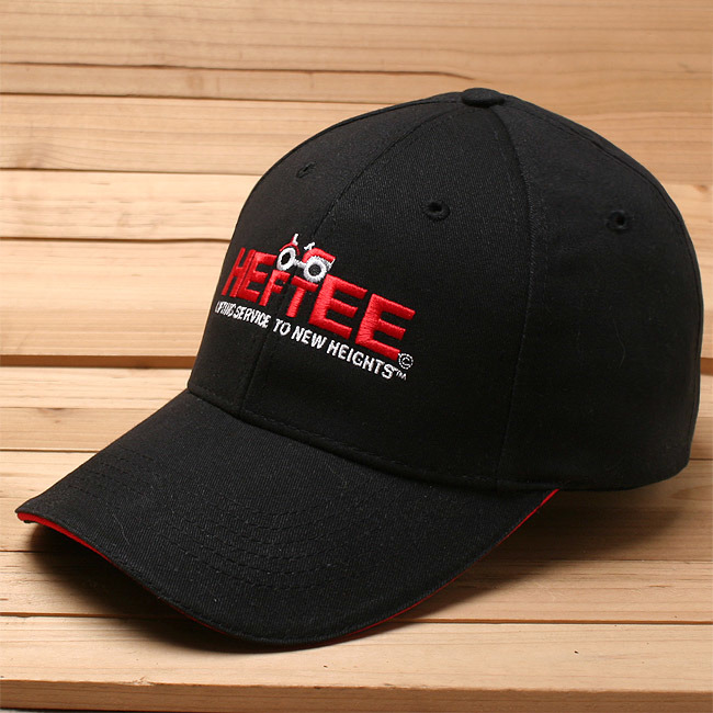 Promotional Embroidered Cotton 6-Panel Sports Denim Black Baseball Cap