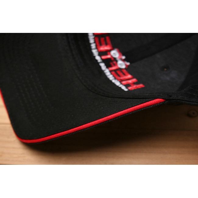 Promotional Embroidered Cotton 6-Panel Sports Denim Black Baseball Cap