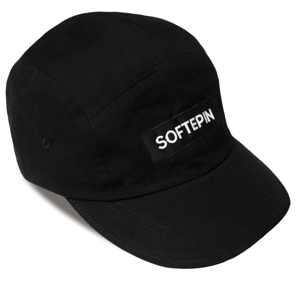 Adjustable Promotional Custom Patch Sports Black 5 Panel Baseball Caps