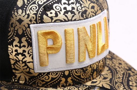 Wholesale Custom 100% Cotton 6-Panel Black 3D Embroidery Snapback