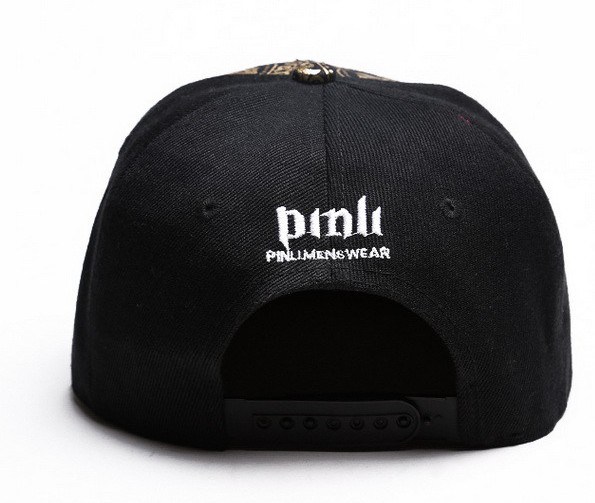 Wholesale Custom 100% Cotton 6-Panel Black 3D Embroidery Snapback