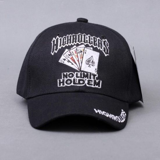 100% Cotton Embroidery Twill Custom 6-Panel Promotional Sports Baseball Cap