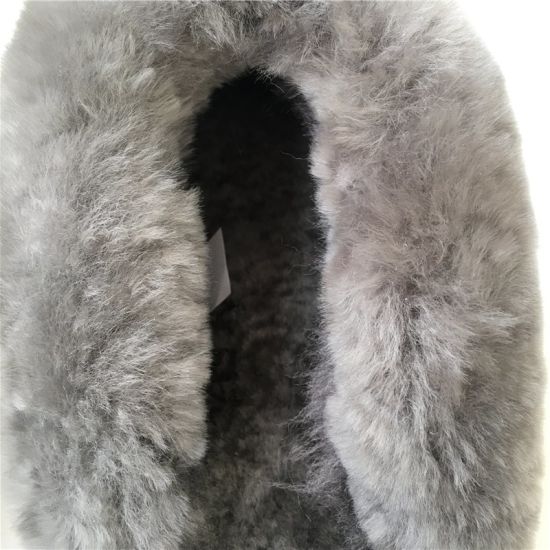 Sedex Audit Women Real Fur Comfortable Indoor Sheepskin Slippers