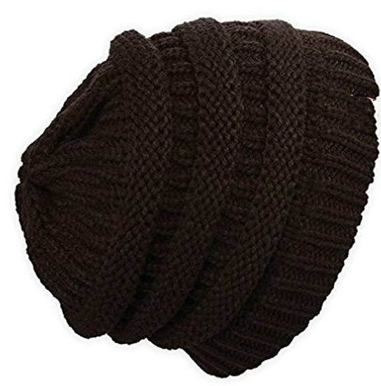 100% Acrylic Custom Striped Unisex Soft Beanie Knitted Crocheted Hat