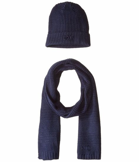 100% Acrylic Embroidered Beanie Knitted Warm Hat and Scarf Wholesale