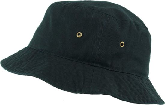 Washed Cotton Bucket Outdoor Design Hat with Ventilation Side Holes