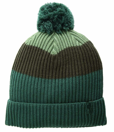 BSCI Audit Ribbed Knitted Mens Winter Hat with Woven Logo