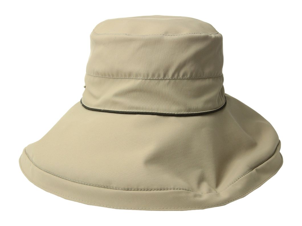 Adjustable Nylon Sun Hat Flat Crown Flip up Brim Hat