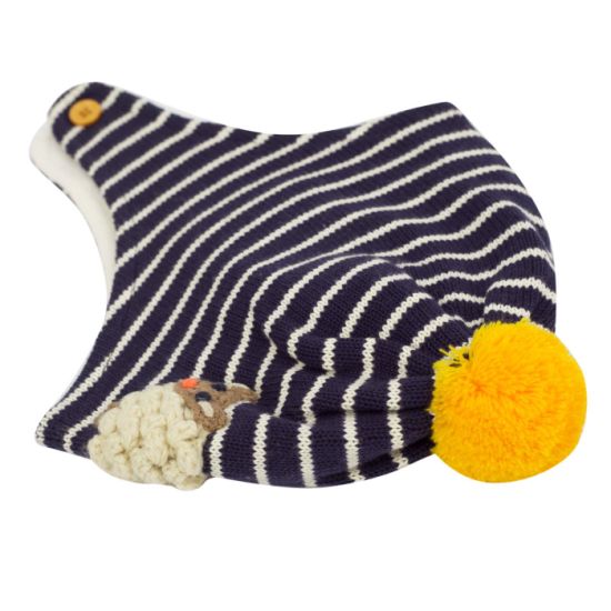 Cotton Knitted Beanie Warm Animal Patterned Striped Winter Children Hat