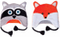Soft Velvet Fleece Animal Raccoon Fox Beanie Baby Hat Winter