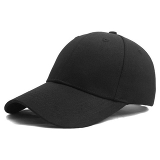 Wholesale 6 Panel Promotional Cotton Twill Black Custom Logo Design Sports Blank Baseball Cap