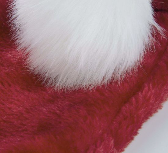 Christmas Comfort Double Liner Plush Red Velvet Santa Claus Hat