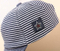 Wholesale Breathable Cotton Striped Sun Protection Bow Hat Custom Baby Baseball Cap