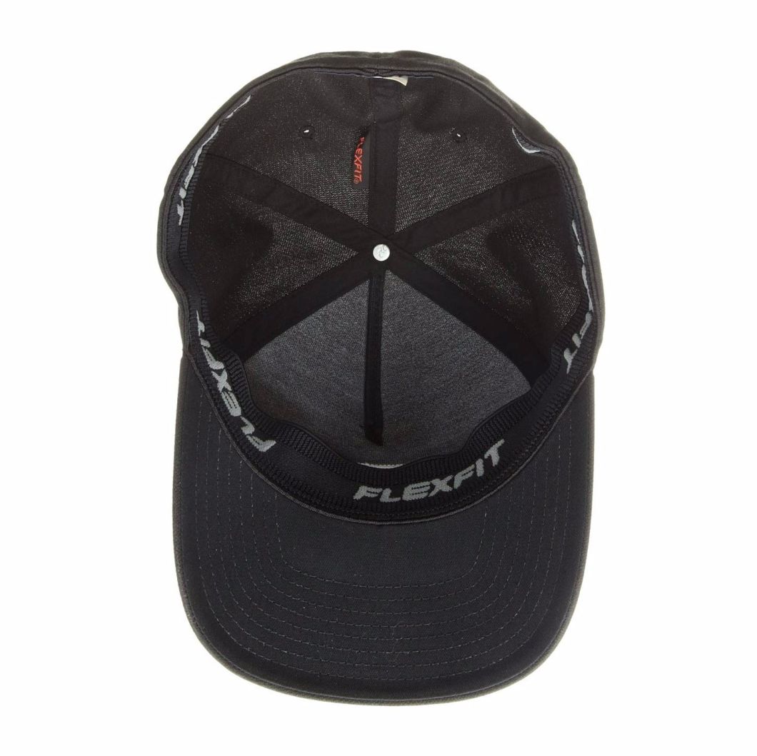 Custom 100% Cotton Curved Brim Patched Logo Baseball Cap Flexfit