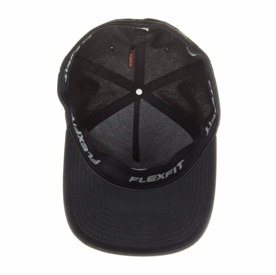 Custom 100% Cotton Curved Brim Patched Logo Baseball Cap Flexfit