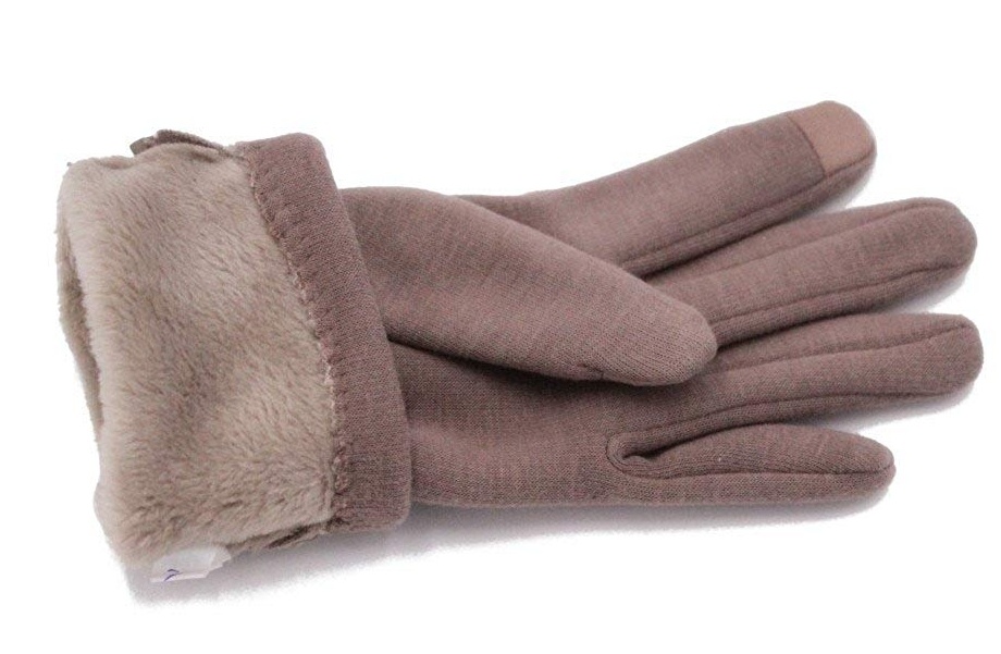 Touchscreen Fleece Windproof Winter Warm Wear Fashion Gloves with Button