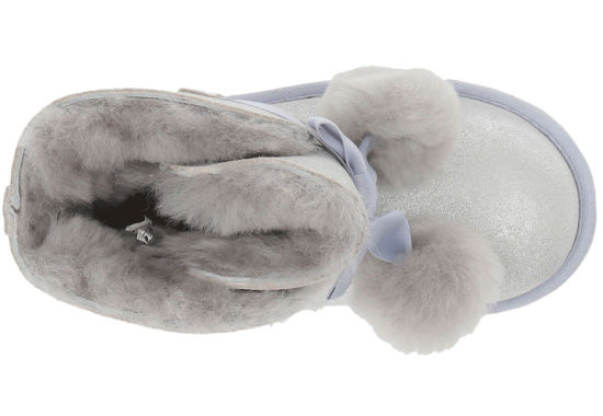 Sedex Audit Winter Factory Ankle Length Rabbit Fur Ball Decoration 2018 Winter Warm Ladies Snow Boots