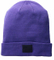 Custom Acrylic Warm Beanie Knitted Patch Wide Cuff Sample Hat