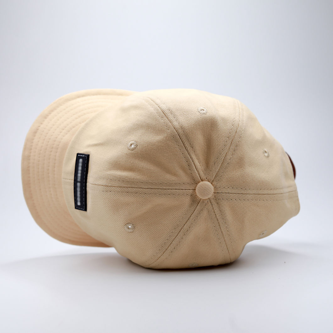 Custom Cotton Outdoor Low Profile Leisure Hat 6-Panel Short Brim Baseball Cap