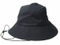 Wholesale Custom 100% Cotton Blank Bucket Men Hat Black with String