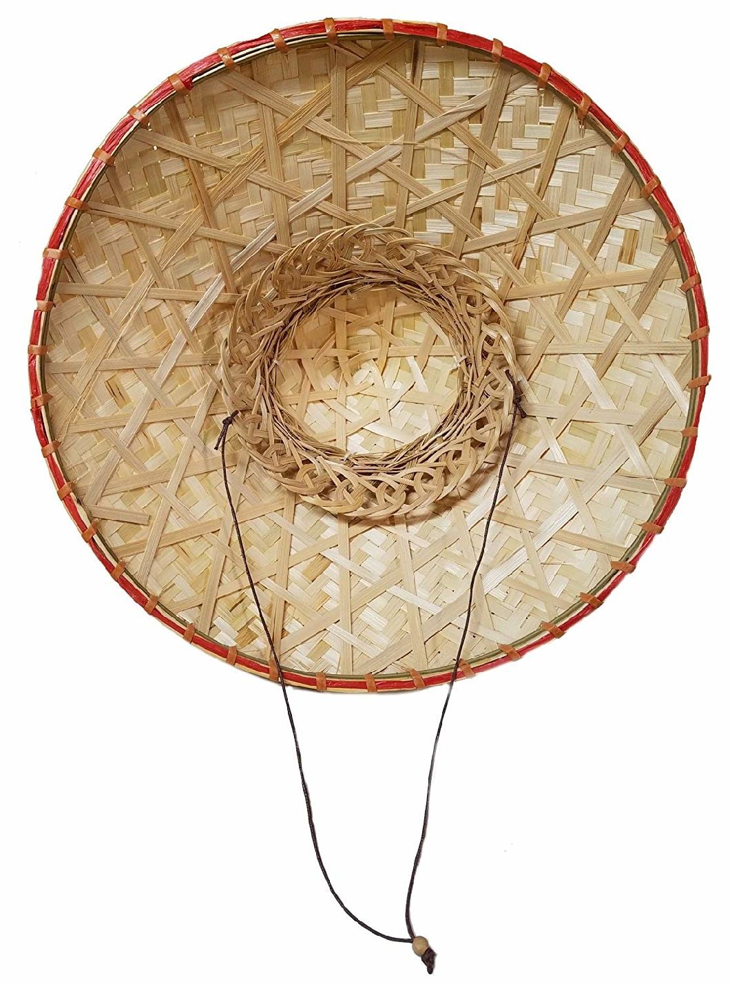 Wholesale Custom Chinese Asian Sun Protect Straw Bamboo Farmer Conical Hat