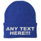100% Acrylic Personalized Beanie Embroidered Skull Custom Knit Hat
