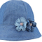 100% Cotton Custom Jean Bucket Girls′ Hat with Flower Detailing
