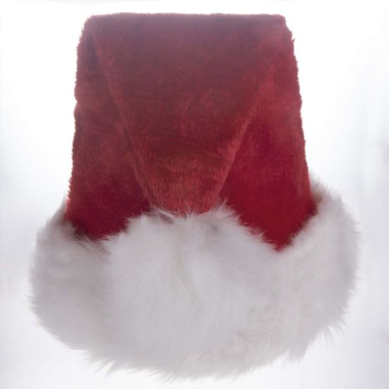 Custom Unisex Winter Beanie Red Soft Christmas Hat Santa Claus