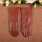 100% Pure Cashmere Lined Touchscreen Warm Driving Women Leather Gloves