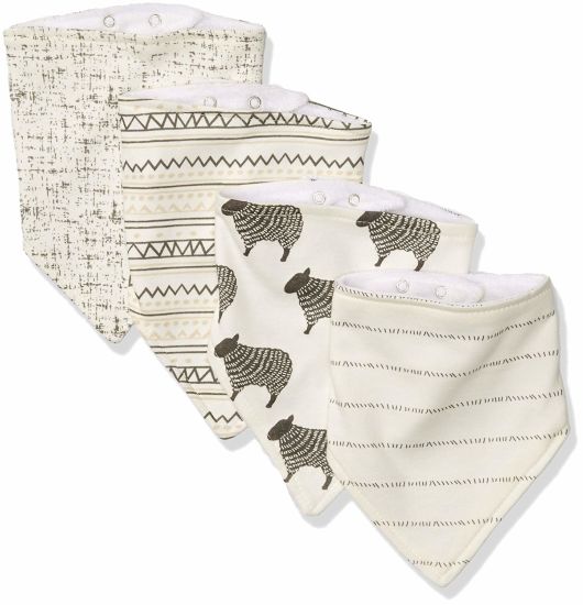 BSCI Audit Wholesale Custom Baby Organic Cotton Absorbent Muslim Toddler Baby Bandana