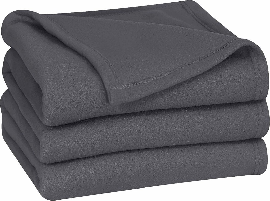 100% Polyester Super Soft Brushed Durable Polar Fleece Blanket