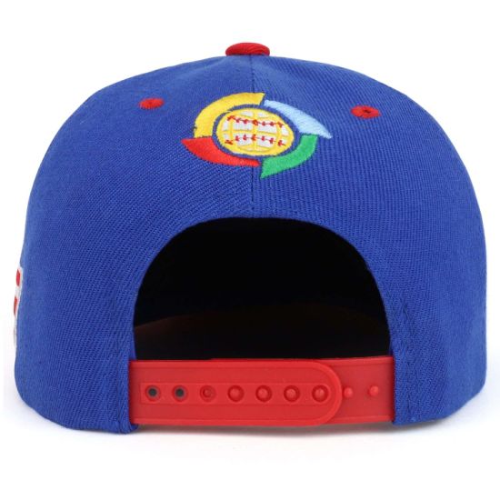 100% Polyester Custom Adjustable Flap Bill Snapback 3D Embroidery Cap