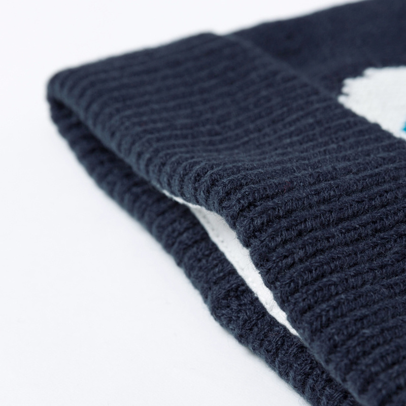 100% Acrylic Winter Knitted Beanie Knitted Hat for Baby